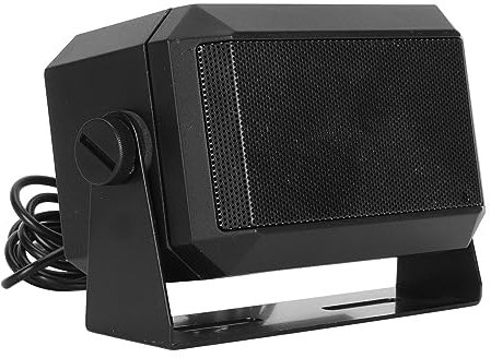 Externe Lautsprecher für Auto -Radio, Rechteckiger Externer Lautsprecher, 3,5 -mm -Stecker 5W CB -Funklautsprecher mit 5,9 -Fuß -Kabel, Tragbar für HAM Radio Mobile Transceiver