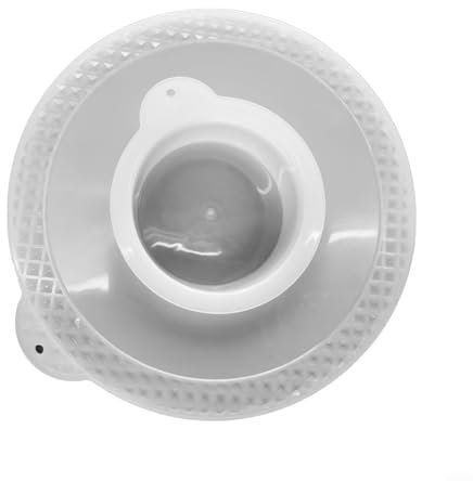 Couvercle de bol de mixage, couvercle de protection anti-éclaboussures en plastique pour mixeur KitchenAid à tête inclinable de 4,5 à 5 l avec bol doseur amovible