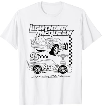 Cars Lightning McQueen Piston Cup Line T-Shirt