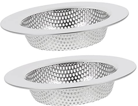 Angoily 8piezas Filtro De Fregadero De Inoxidable Colador para Drenaje De Cocina Previene Atascos y Olores Instalación Sencilla