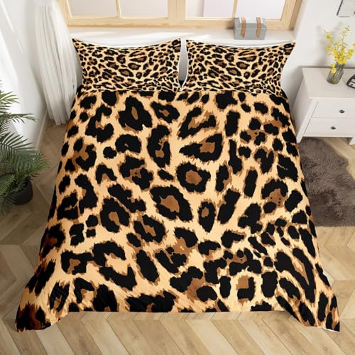 Homemissing Bettbezug 220 x 240 cm, für Frauen, Cheetah, Afrika, Tiere, Tiere, Tiere, Bettwäsche-Set für Mädchen, Schlafzimmer, luxuriöse Dekoration