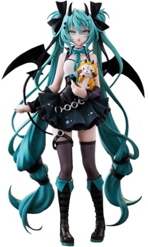 Zhongkaihua Miku Devil Ver Miku Actionfigur Anime Mädchen 18cm Weihnachten Zuhause Geburtstag Geschenk Schreibtisch Dekoration Ornamente für Fans