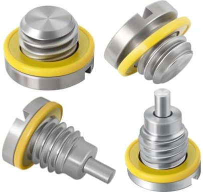 Opatiny Untere Einheit Getriebe Lube Ablass- und Füllschraube 8M0058389 für MerCruiser Stern Drive, Mercury & Mariner Außenborder (außer Verado), Edelstahl