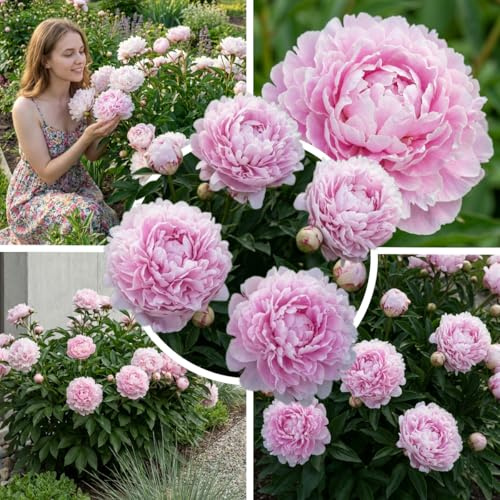 Pfingstrosen Pflanzen Winterhart Mehrjährig Sarah Bernhardt - 1 Wurzel | Päonie Sarah Bernhardt, mehrjährige Staude aus Holland, für Garten und Topf (kein Samen, keine Zwiebel)