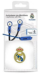 Seva Import Auricular Boton R.Madrid, Hombre, Blanco, Talla Única