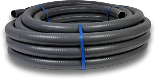 Paradies Pool GmbH PVC Schlauch Ø 50mm 25m Rolle Flex Spiralklebeschlauch Erdbeständig flexibel Druckschlauch Menge: 1 Rolle