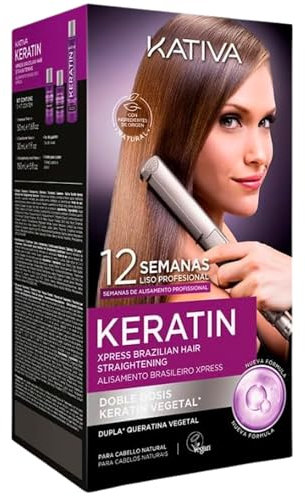 Kativa Keratin - Kit de planchado brasileño Express