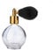 78ml Classic Round Perfume Bottle Atomizer with bulb pump, Filling Funnel & Gift Box (black with gold metal)