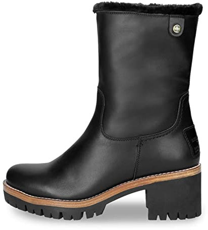 Panama Jack Damen Piola Mid Calf Boot, Negro, 41 EU