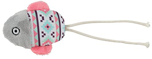 Zolux -Kali Poisson Gris. Taille 15 x 6 cm. avec Catnip. Jouet chat-ZO-580733GRI