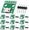 DAOKAI Lot de 10 adaptateurs micro USB femelle vers DIP 2,54 mm 5 broches USB 2.0 Prise micro USB vers convertisseur DIP pour alimentation DIY avec embase 50 broches