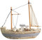 LIFKOME 1Pc Mediterranean Style Sailboat Ornament Fishing Boat Decoration for Home Office Beach Nautical Decor Unique Table Adornment for Relaxing Spaces