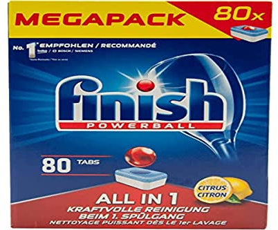 finish Powerball ALL IN 1 CITRUS 1x 80 Tabs Spülmaschinentabs Geschirrspültabs