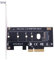 WANGCL NVME PCIE Adapter M.2 M-Key auf PCIE 4x mit Montagehalterung für Desktop-Motherboard-Festplattenerweiterung