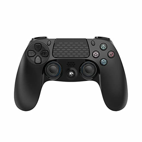 Raptor Mando Inalámbrico Bluetooth Para PS4 PS3 PC Android Windows Gamepad 6 Ejes Con Vibración Doble Luz LED Joystick Táctil Recargable Compatible Juegos Shooters Carreras Deportes Acción Arcade