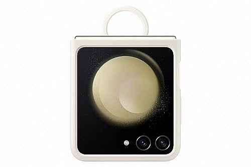 Samsung Galaxy Official Silicone Case with Ring for Z Flip5, Cream