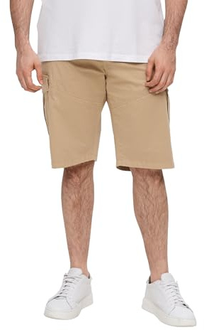 s.Oliver Relaxed: Cargo-Bermuda mit Garment Dye