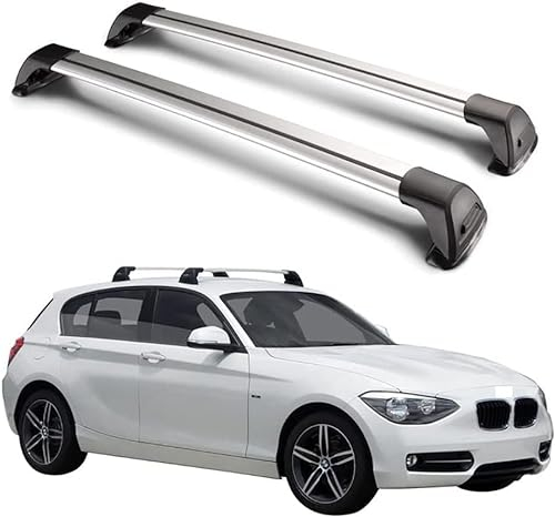 RAKTDA 2 Stück Auto Dachträger Relingträger für BMW 3 Series E90 2005 2006 2007 2008 2009 2010 2011 2012, Dachgepäckträger Trägersystem Lastenträger Relingträger Gepäckträger, für Dachbox, Skihalter