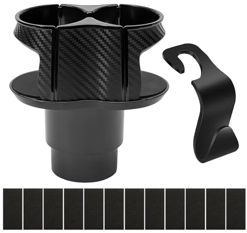Car Cup Holder, 2 In 1 Adjustable Double Water Bottle Holder Car Drink Holder Expander Adapter Car Center Console Dual Cup Holder Expander Universal Cup Holder
