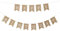Happy Birthday Banner, 2.2 Meter Vintage Leinen Wimpelkette für Geburtstag, Babydusche und Party