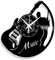Instant Karma Clocks | Wanduhr | Musikgruppe | Drums | Schlagzeuger | Rock | Rockmusikliebhaber Band | Gitarre Geschenkidee Musikinstrumente Jazz Pop, Schwarz-02