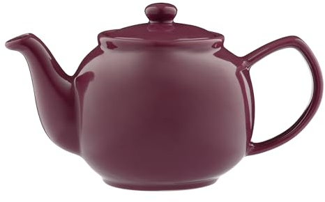 Price & Kensington 110 cl, 6 Cup Stoneware Teapot, Deep Magenta, Pink-Purple Tone