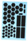 Uonlytech 1 Blatt Anti-Schweiß-Aufkleber für die Schaumstoffaufkleber universeller Anti-Rutsch-Aufkleber Handy Sticker Handy Aufkleber Handy-Zubehör Tastaturen Griptape für Griffe Mini