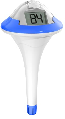 BALDR Termómetro Piscina Recargable, 180 días con una Sola Carga, sin Cambio de Pilas, Resistente al Agua IPX7 y Pantalla Digital de Fácil lectura. Adecuado para Piscinas, Bañeras de Jacuzzis