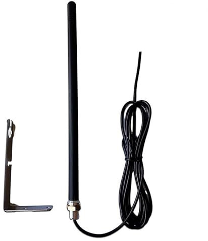 Shkalacar Antenna Esterna, 315 MHz Distanza Telecomando Estensibile Fino a 250 Metri Amplificatore Segnale Antenna Porta Garage Cancello Lunghezza Cavo 6,56 Piedi