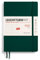LEUCHTTURM1917 370789 Agenda settimanale Medium (A5) 2025, copertina morbida, verde foresta, inglese