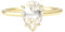 Wycian Verlobungsring Damen Boho, Ring Gold Damen Modeschmuck 9 Karat Gelbgold Größe 50 (15.9) Diamant Tropfenschliff Weiß Gravur Für Abschluss