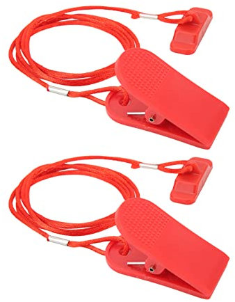 Yosoo Health Gear 2PCS Laufband-Sicherheitsschlüssel, Universal-Laufband-Magnet-Sicherheitsschlüssel, ABS-Material, Kompakt und Leicht für Universal-Magnet-Laufmaschine