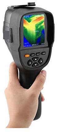 Termocamera portatile HT-18/HT-19 Telecamera termica IR professionale Termocamera ricaricabile ad alta risoluzione 320*240 Test di temperatura industriale con analisi PC e registrazione video(HT-18)