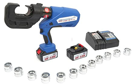 Pinza a crimpare elettrica idraulica professionale HBM 16-400mm2-120KN - 18V- 4.0Ah