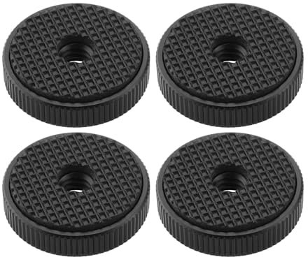 SG Store 4PCS 1/4 Pulgada Cámara Aleación de Aluminio Rueda de Pulgar Hembra 26 X 6.5mm Adaptador de Tuerca de Bloqueo de Cámara para Conexión de Trípode de Cámara A Micrófono