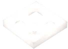 Gobricks Hinge Turntable 2 x 2 Plate, Base 3680 GDS-949 50PCS Compatible with Lego Classic Bulk Toy MOC Color:Milky White