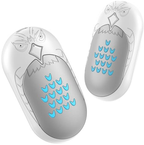 Chauffe-Mains Rechargeable 2 Packs, 6000mAh Chauffe-Mains électrique, 20 Heures de Chaleur sûre, Chauffage de Poche Portable, Cadeaux pour Les Hommes, Noël, extérieur, Golf (Blanc, Mini)