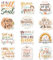 Bible Verse Fridge Magnets Decorations, 12 Pcs Boho Christian Faith Inspirational Quote Scripture Magnetic Stickers for Refrigerator Locker Whiteboard Decor, Christian Gifts