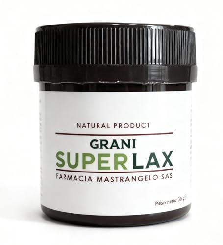 SUPERLAX Grani di Lungavita – Lassativo Naturale con Senna, Frangula, Rabarbaro e Fermenti Lattici – 35 g – Regolarità e Transito Intestinale – Effetto in 8/12 Ore
