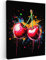 MuchoWow© Impression sur Toile Photo Peinture 30x40 cm Tableau Decoration Murale Chambre Salon Maison Deco Cuisine Cerises - Fruit - Graffiti - Peinture - Abstrait - Moderne - Coloré