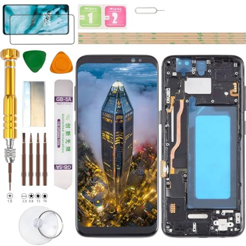 Gadget Troops Incell Kit de remplacement d'écran LCD pour Samsung Galaxy S8 G950F, SM-G950U, G950U1, G950FD, G950W, G950A, G950P, G950T, G950V, G950N, SC-02J, SCV36 Noir