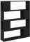 vidaXL Bücherregal Schwarz Eiche 100x24x124 cm Holzwerkstoff