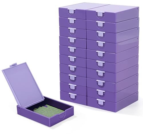 Trabricks 15-Piece Diamond Art Storage Trays Set, 2-in-1 Anti-Spill Storage Box & Static-Free Painting Tools, Diamond Painting Accessories for Large/Small Diamond Art Kits
