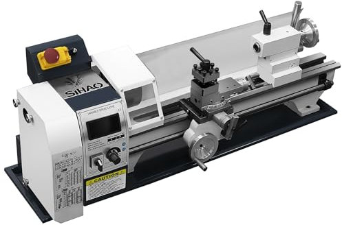 Furvveerr 1200W Tornio per Metallo 220x600MM Tornio Metallo,Metallo Ingranaggio,Motore Spazzolato,Velocità Variabile 0-3000RPM,Tornio per Metalli per Filettatura/Tornitura/Foratura