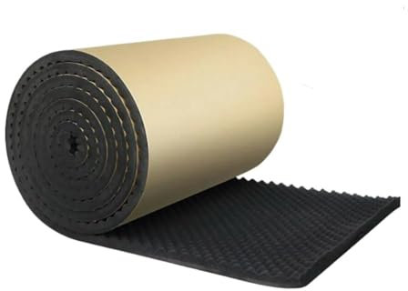 Isolant Phonique Voiture,Isolation Phonique Voitur Mousse Acoustique 100 x 50 cm for Isolation phonique des Murs, des Voitures, des Studios