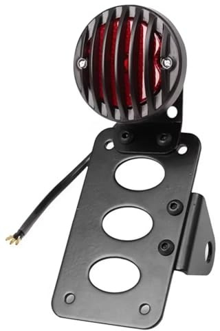 KBNGCAQ Motorcycle Universal Rear Number Side Mount License Plate Bracket Brake Light Holder Motorcycle Mount License Plate Holder Motorcycle number holder