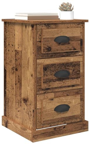vidaXL Nachttisch Altholz 39 x 39 x 67,5 cm Holzwerkstoff