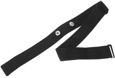 OUNONA Ersatz Brustgurt Fitness Monitor Schwarz Elastisch 110cm Verstellbar für Gym Training und Radfahren