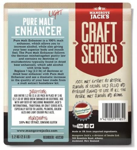 Mangrove Jack's Pure Malt Enhancer Homebrew Beer Improver Malt Extract Enhanser