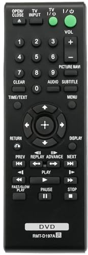 New RMT-D197A RMTD197A Replaced Remote Control fit for Sony DVD Player DVP-SR510H DVP-SR320 DVP-SR405P DVP-SR510H